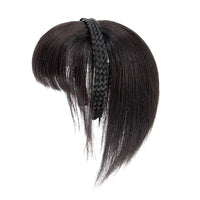 Clip-In Bangs Headband – Synthetic Fake Fringe Hair Extension with Invisible Natural Clips for Women