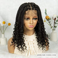 Dreadlock Wig for Black Women – Faux Locs Full Lace Wig with Curly Ends