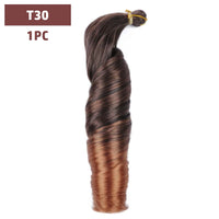 French Curls Braiding Hair 12-24inch Hair Extensions Synthetic Hairs Spiral Curls Braids Pre Stretched Loose Wave Braiding Hair