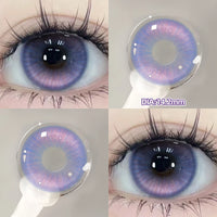 Beauty Purple Contact Lenses for Eyes Myopia Colored Contact Lenses Natural Blue Lens Fashion Cosplay Pupils OVO