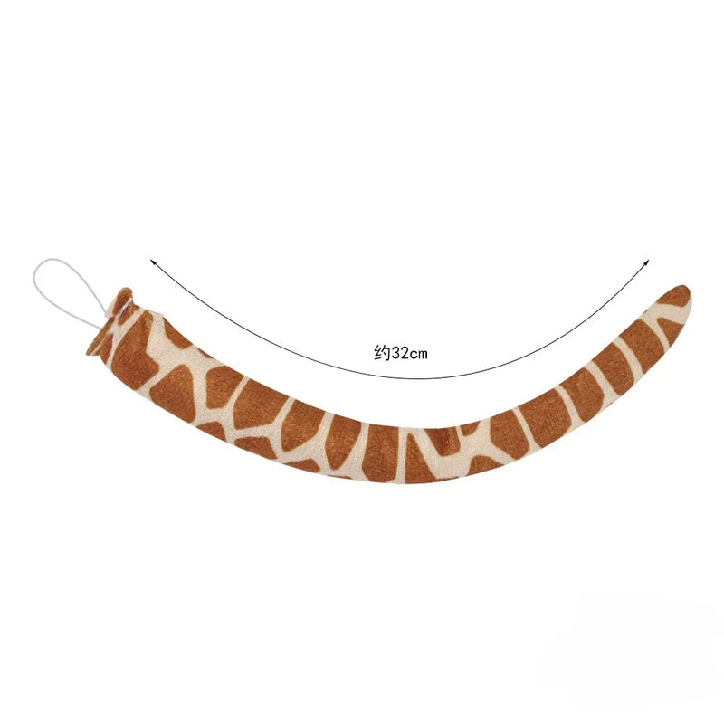 1pcs Animal Tail Costume Accessory Tails Masquerade Zoo Props Cat Devil Mouse Tiger Monkey Rabbit Zebra Cow Zebra