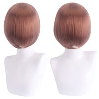 Short Cosplay Bob Wig – Face Contouring Thick Synthetic Hair Wig, Colorful Heat Resistant Fiber Wig