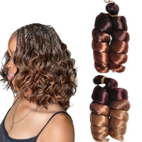 Loose Curly 12″ Pre-Stretched Wavy Braiding Hair – Easy Crochet / Box Braid Bulk (Natural-Curl, Low Shedding)