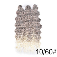 28 Inch Deep Wave Crochet Hair | Synthetic Ocean Wave Braiding Extensions