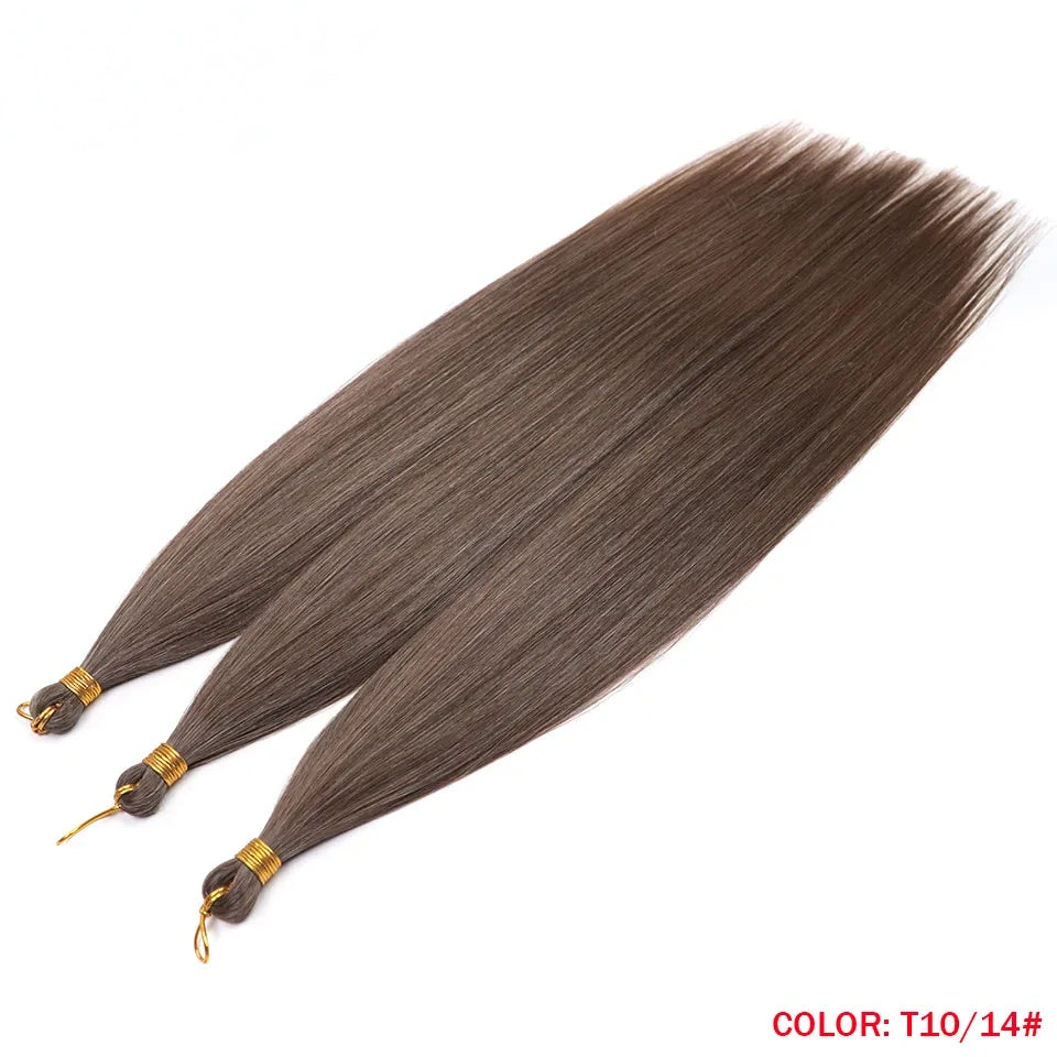 28" Deep Wave Crochet Braiding Hair 3 Pack 300g Synthetic Hair Bundles Ombre Blonde Crochet Hair Extensions