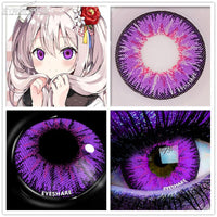 EYESHARE Cosplay Color Contact Lenses for Eyes Blue Purple Halloween Beauty Makeup Contacts Lenses Eye Cosmetic Color Lens Eyes