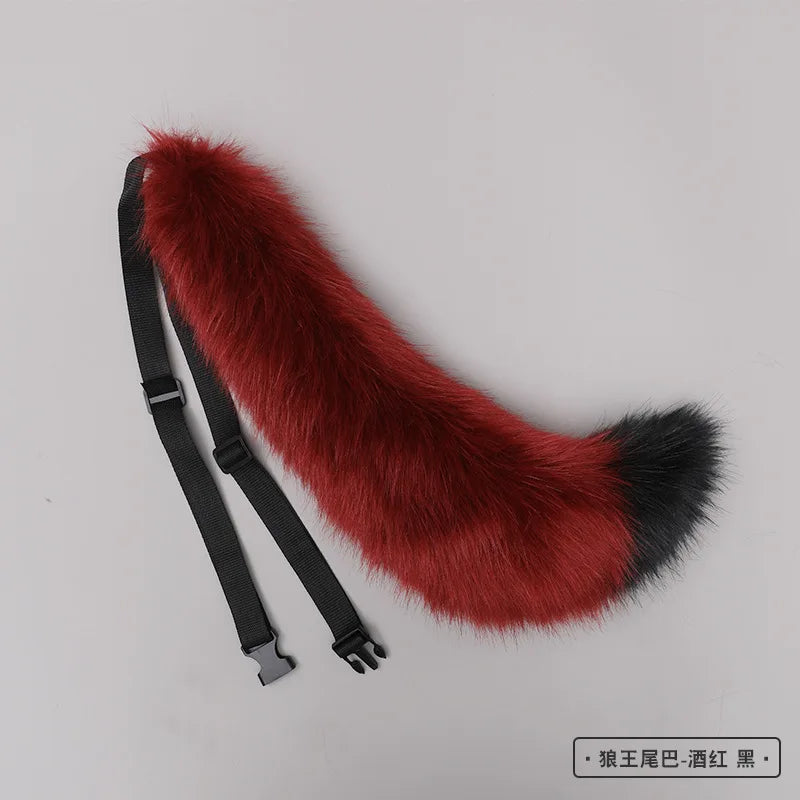 New Red Fox Anime Beast Ear Beast Tail Wolf Ear Cat Ear Headband Custom COSPLAY Hand Made LOL Golden Fox Ears Hair Accessories