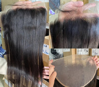 Straight Human Hair Lace Closure & Frontal