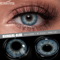 EYESHARE 1pair New Color Contact Lenses for Eyes Brown Eyes Lens Fashion Blue Lenses Green Beautiful Pupil Yearly Gray Contact