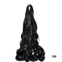 French Curls Braiding Hair Extensions Synthetic Hair Loose Wave Spiral Curl Braids High Temperature Ombre Pre Stretched Hair