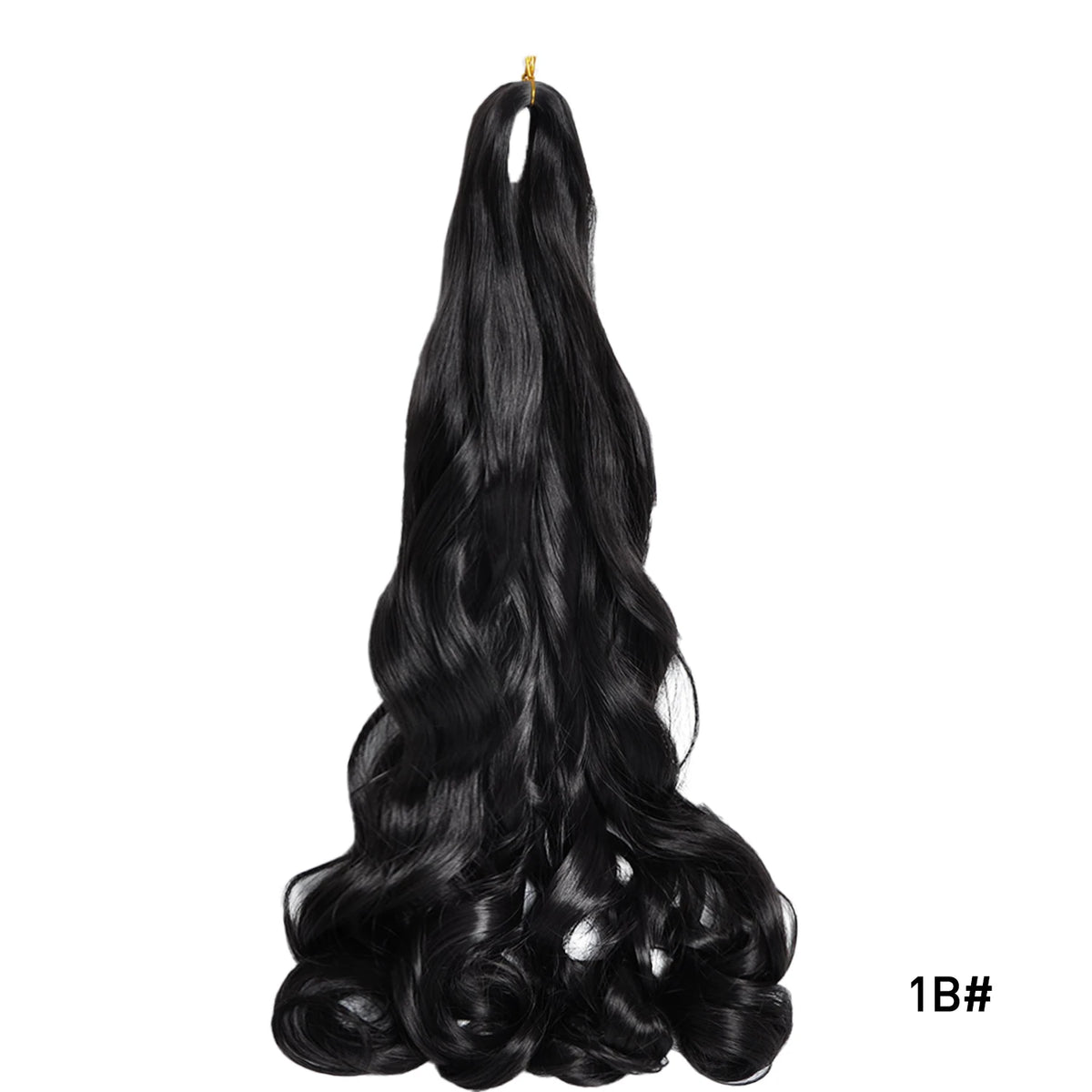 24 Inch French Curl Braiding Hair Synthetic Crochet Extensions Spiral Curl Braids