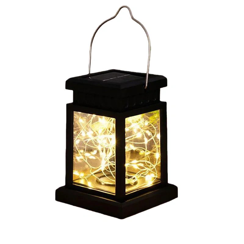 Solar Retro Retro Palace Lantern – Outdoor Solar Hanging Garden Light for Lawn & Yard Decor