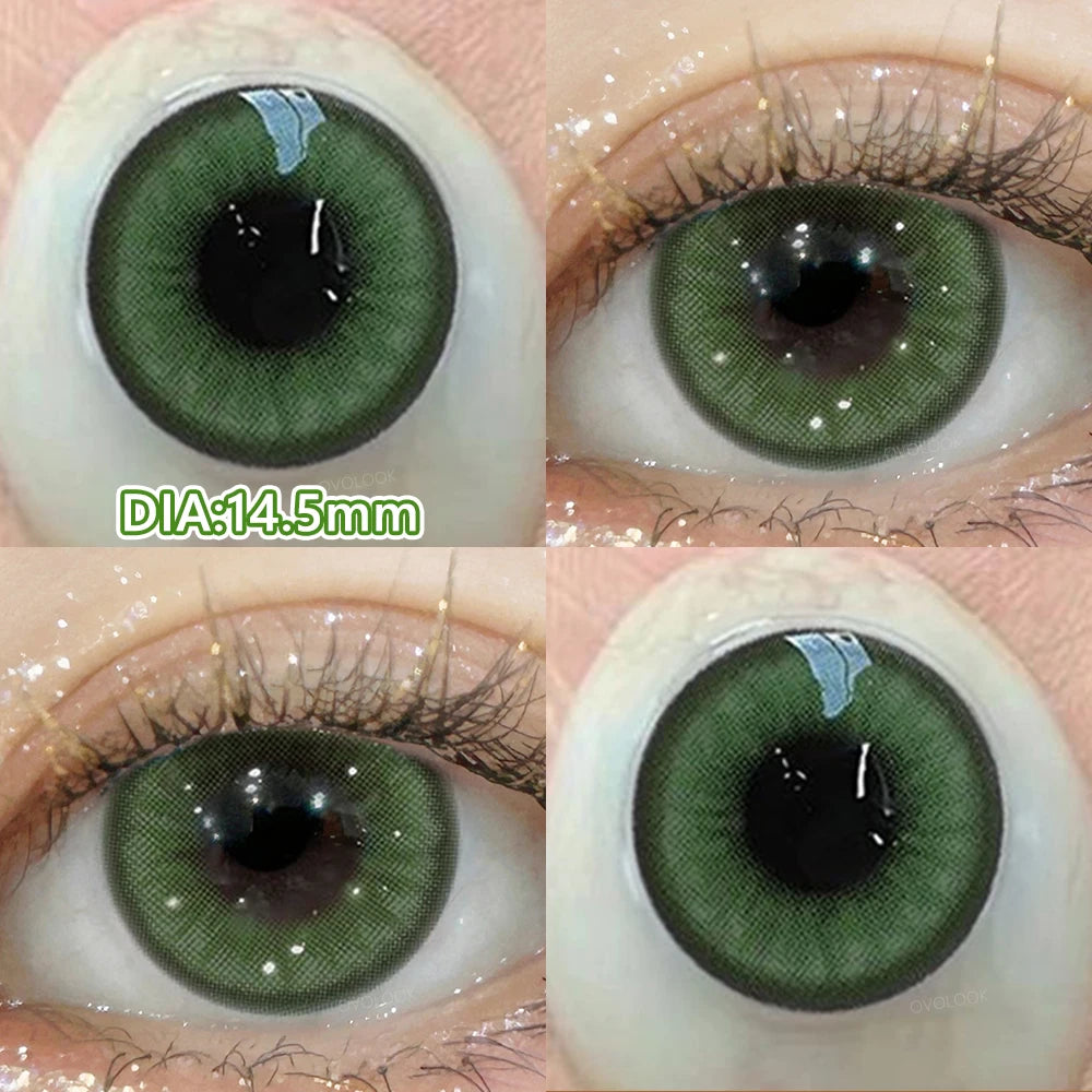 Blue Cosplay Series Colored Contact Lenses for Eyes With Prescription Cosmetics Pupils Eye Color Lenses Myopia Lens OVO