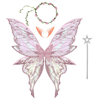 Butterfly Fairy Elf Costume Wing Princess Angel Wing Ears Star Fairy Stick Garland Set Halloween Cosplay Party Photography Props