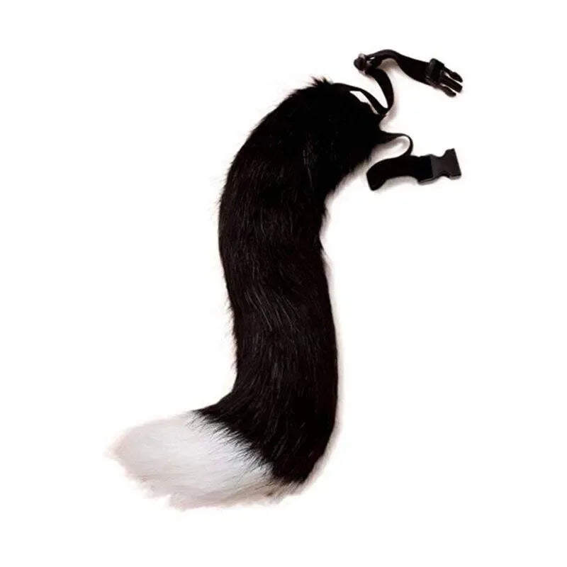 Long Hair Beast Tail – Extra Large Plush Fox Wolf Tail for Cosplay, Furry & Halloween