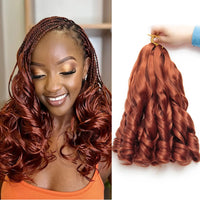 French Curl Crochet Braids Short Curly Crochet Hair Bouncy Synthetic knotless Braiding