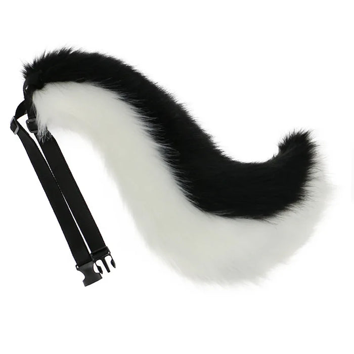 Plush Fox Tail Cosplay Accessory – Adjustable Belt Waist Tail for Costume Parties