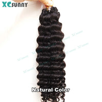 Curly Human Hair for Crochet Braids – Colors #4, #27 & #30
