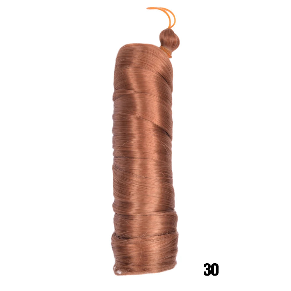 French Curls Braiding Hair Extensions Synthetic Hair Loose Wave Spiral Curl Braids High Temperature Ombre Pre Stretched Hair