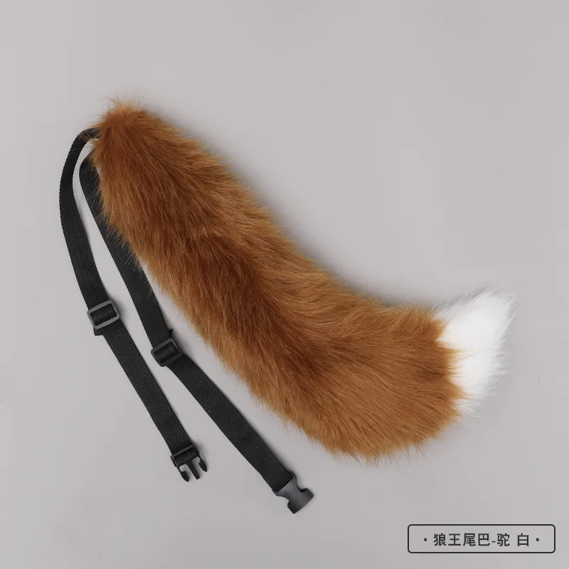 New Red Fox Anime Beast Ear Beast Tail Wolf Ear Cat Ear Headband Custom COSPLAY Hand Made LOL Golden Fox Ears Hair Accessories