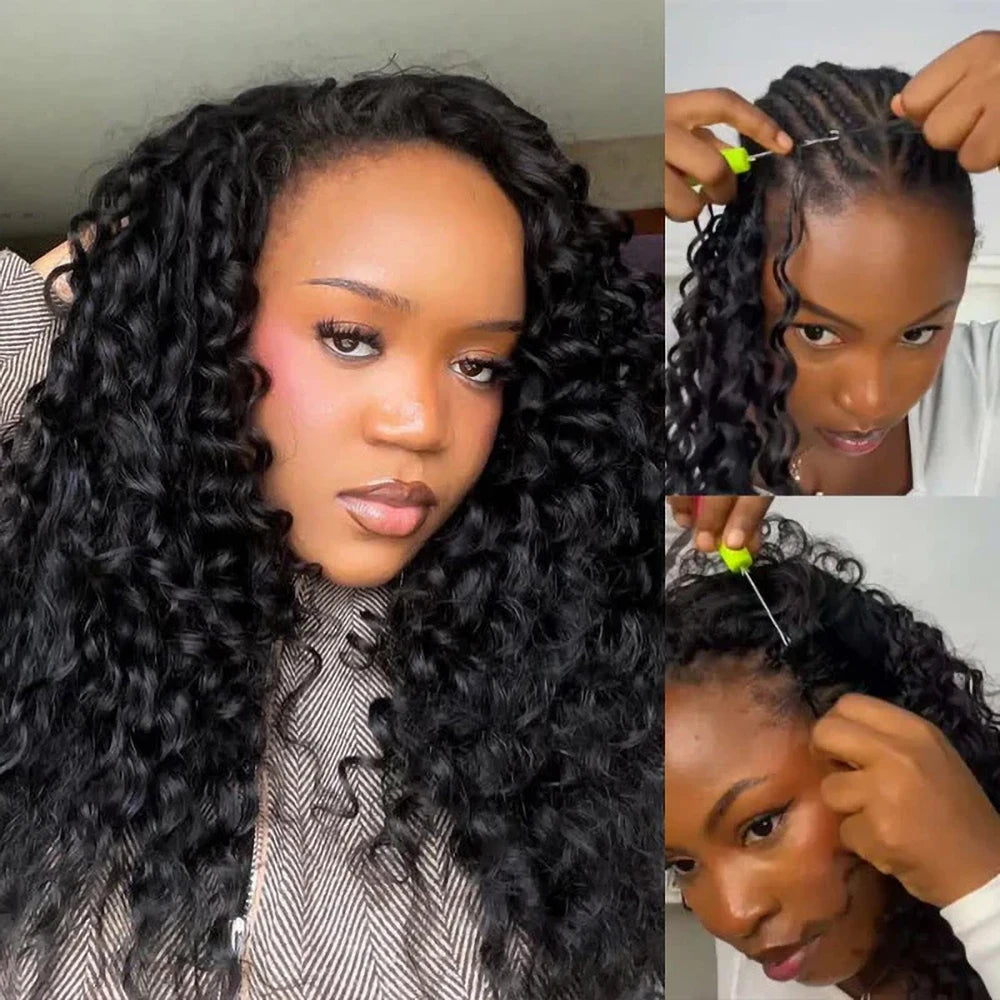 Deep Wave Human Hair for Crochet Braids – Pre-Separated