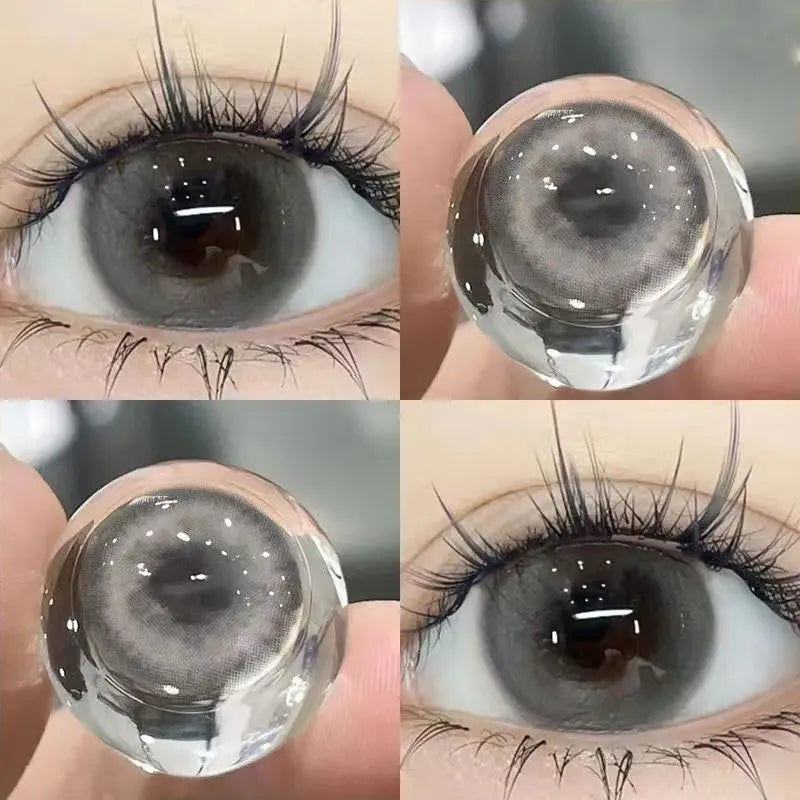 YIMEIXI 5 Pairs 1Day Pink Contacts Lenses Myopia Prescription Daily Disposable Eyes Nature Colored Lenses Makeup Beauty Pupil