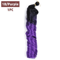 French Curls Braiding Hair 12-24inch Hair Extensions Synthetic Hairs Spiral Curls Braids Pre Stretched Loose Wave Braiding Hair