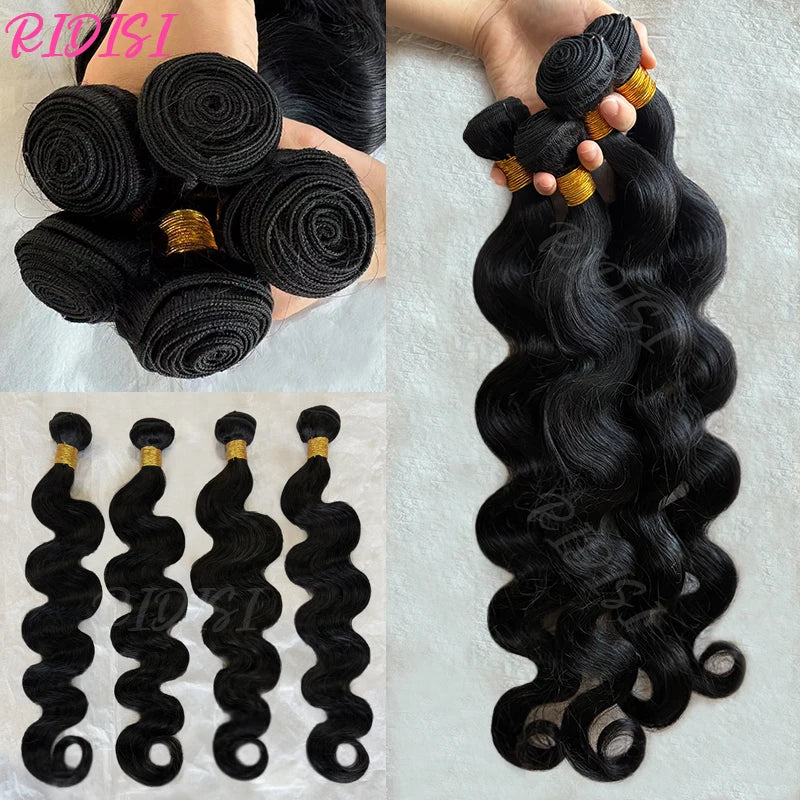 Body Wave Human Hair Bundles | Natural Black
