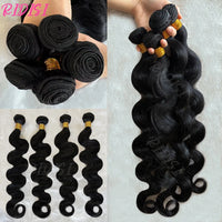 Body Wave Human Hair Bundles | Natural Black