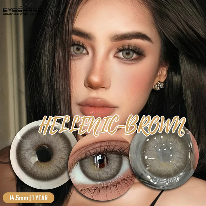 EYESHARE 1pair New Color Contact Lenses for Eyes Brown Eyes Lens Fashion Blue Lenses Green Beautiful Pupil Yearly Gray Contact