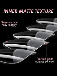 600PCS Short Almond Soft Gel Nail Tips Full Cover – Press On False Nail Tips for Acrylic Nails