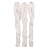 18 Inch French Curly Crochet Braiding Hair Synthetic Blonde Loose Wave Braids Hair Spiral Curls Hair Extensions