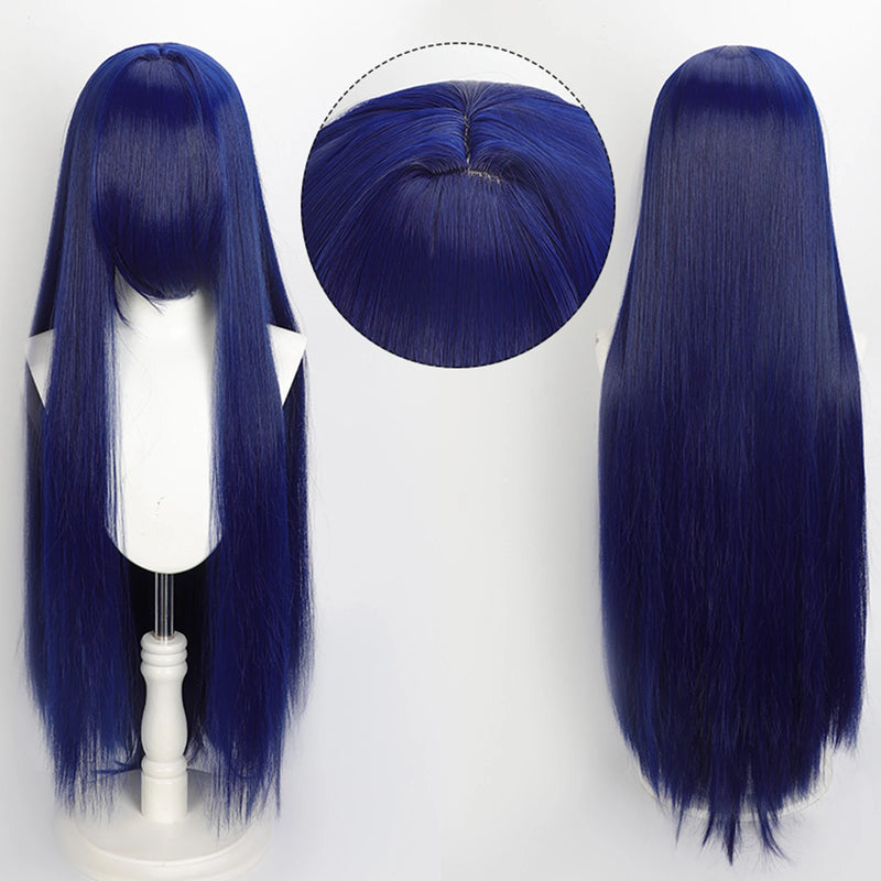 100cm Colourful Wig Long Staight Cosplay Anime Costume Party Wigs Synthetic Heat Resistant Wig