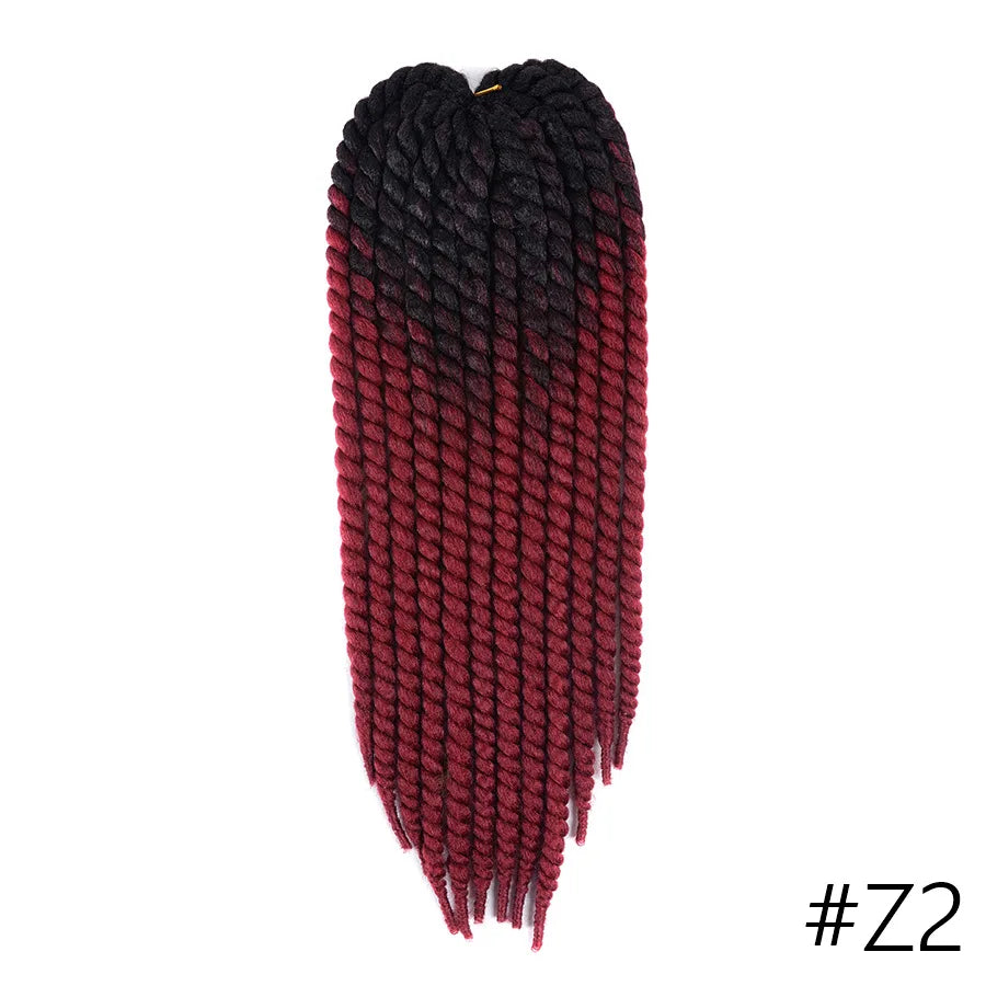 22 Inch Senegalese Twist Crochet Hair – Ombre Synthetic Jumbo Twist Braids (120g)