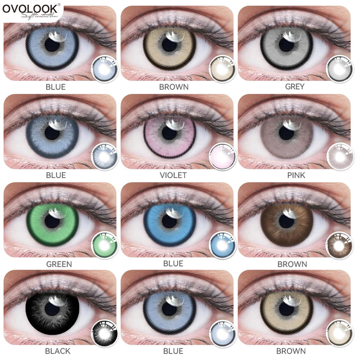 pupils halloween Blue Green contact lenses for Eyes Natural Colored contact lenses Prescription myopia Brown Lens