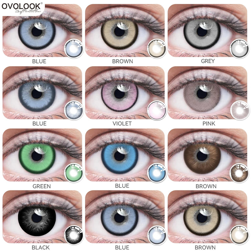 pupils halloween Blue Green contact lenses for Eyes Natural Colored contact lenses Prescription myopia Brown Lens