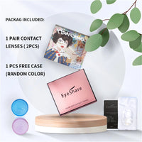 EYESHARE 1Pair Color Contact Lenses For Eyes Anime Purple Colored Lenses Pink Cosplay Halloween Makeup Lenses Yearly Eye Contact