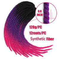 22 Inch Senegalese Twist Crochet Hair – Ombre Synthetic Jumbo Twist Braids (120g)