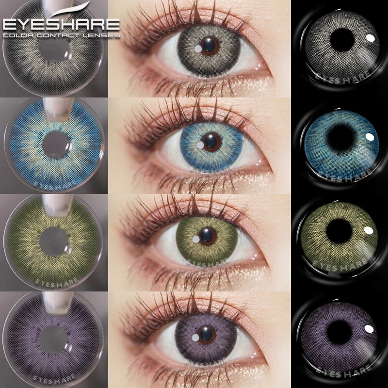 EYESHARE Contact Lenses Pattaya Series New Color Contact Lens Eye Contacts Color Cosmetic Color Contact Lens Beauty Eye Makeup