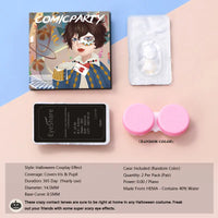 EYESHARE Halloween 2pcs Contact Lenses for Eyes Cosplay Anime Colored Lens Makeup Beauty Contact Lenses Eye Cosmetic Color Lens