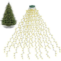 LED Christmas USB New Year's Garland LED Ring Christmas Tree Tops Lights Decoration Tree Lights String for Patio Garden Outdoor