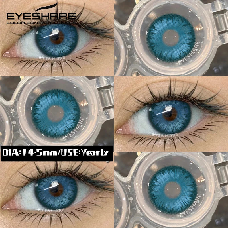 EYESHARE Halloween New Color Contact Lenses Blue Cosplay Anime Contact Red Lenses Purple Eyes Contact Pink Beauty Makeup Lenses