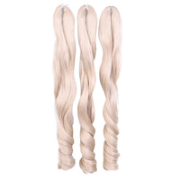 18 Inch French Curly Crochet Braiding Hair Synthetic Blonde Loose Wave Braids Hair Spiral Curls Hair Extensions