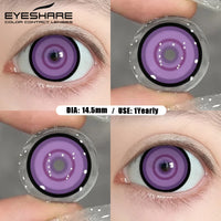 EYESHARE 1Pair Color Contact Lenses For Eyes Anime Purple Colored Lenses Pink Cosplay Halloween Makeup Lenses Yearly Eye Contact