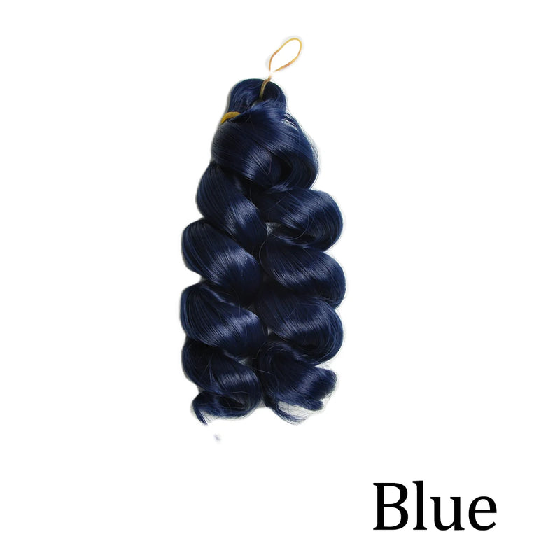 Loose Curly 12″ Pre-Stretched Wavy Braiding Hair – Easy Crochet / Box Braid Bulk (Natural-Curl, Low Shedding)