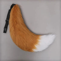 Plush Cat & Fox Tail Cosplay Accessory – Big Faux Fur Tail for Costume & Party