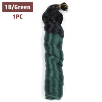 French Curls Braiding Hair 12-24inch Hair Extensions Synthetic Hairs Spiral Curls Braids Pre Stretched Loose Wave Braiding Hair