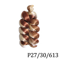 Loose Curly 12″ Pre-Stretched Wavy Braiding Hair – Easy Crochet / Box Braid Bulk (Natural-Curl, Low Shedding)