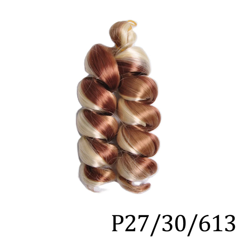 Loose Curly 12″ Pre-Stretched Wavy Braiding Hair – Easy Crochet / Box Braid Bulk (Natural-Curl, Low Shedding)