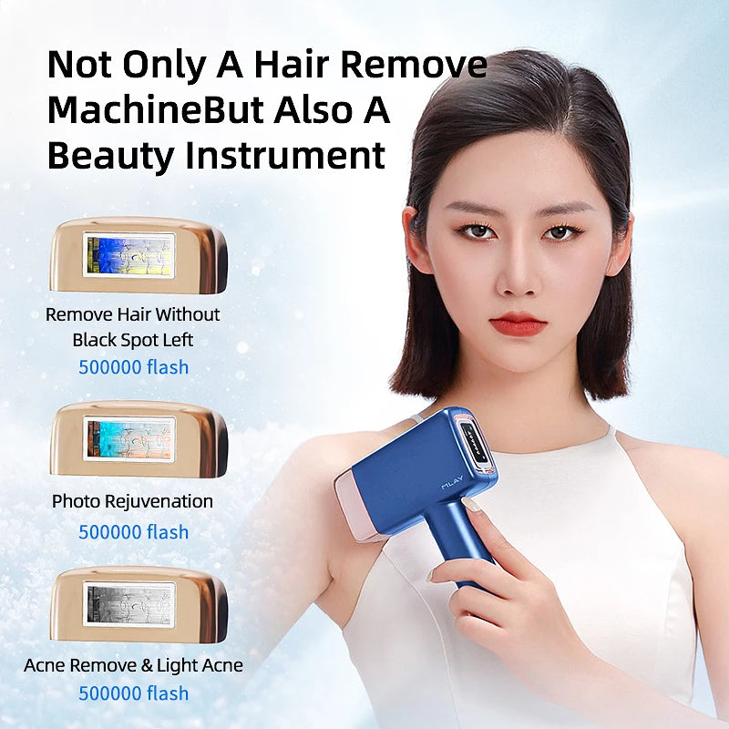 MLAY T14 Laser Hair Removal Device Ice Cooling IPL Laser Epilator Home Use Depilador for Women Replaceable Laser Hair Removal